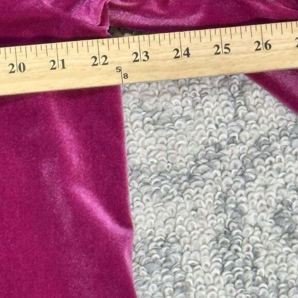LOFT Women's Purple Velour Long Sleeve‎ V Neck Stretch Size XL NWT $55 - Picture 7 of 12